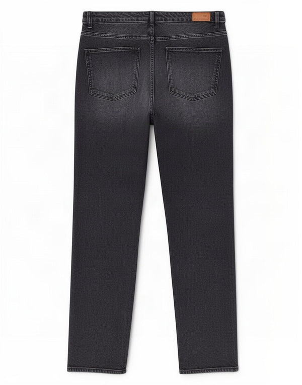 Blugi drepti pentru femei Zara EU 46 2XL W36 L28 Negri