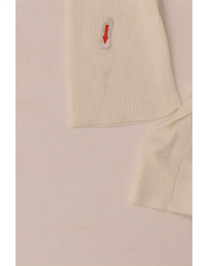 Pulover pentru femei Marks & Spencer cu gât de barcă UK 10 Small White