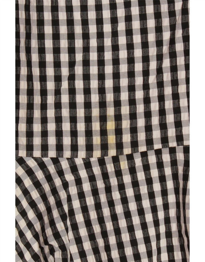 Fusta cu volane pentru femei Marks & Spencer UK 16 Large W34 Black Gingham Viscose