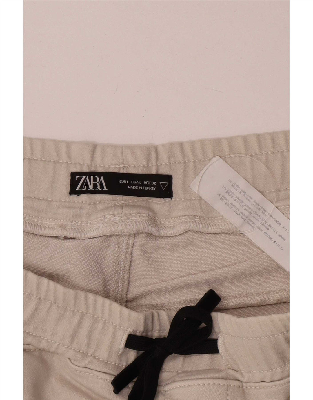 Pantaloni scurți sport pentru bărbați Zara, cu tăiere obișnuită, mari, bej, bumbac