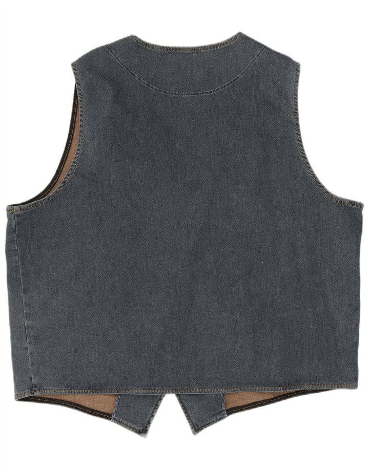 JP 1880 Vestă de blugi pentru bărbați, bumbac albastru 4XL