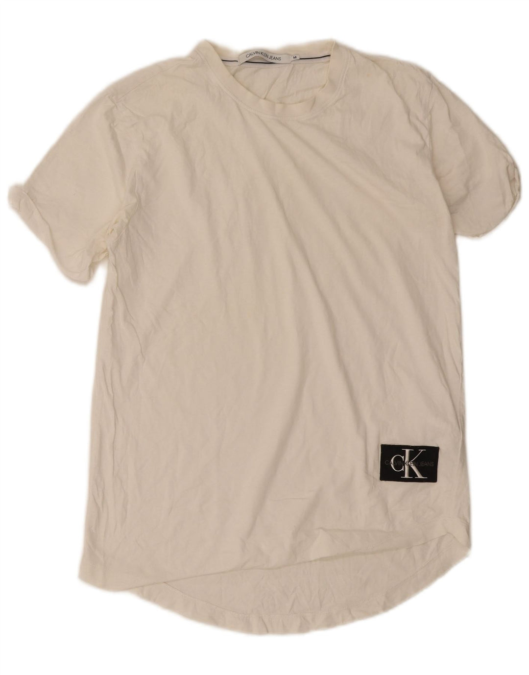 Tricou Calvin Klein pentru bărbați Top Medium White Bumbac