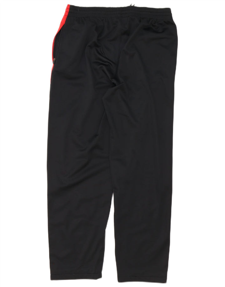Pantaloni de trening pentru bărbați Kappa, mari, negru, poliester color bloc