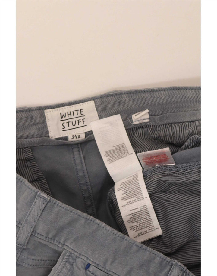 Pantaloni scurți chino pentru bărbați White Stuff W34, bumbac gri mare