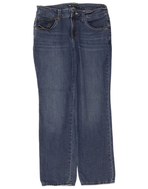 Blugi drepti pentru femei Lee, cu ajustare perfectă, US 8 Medium W30 L29 Bumbac albastru