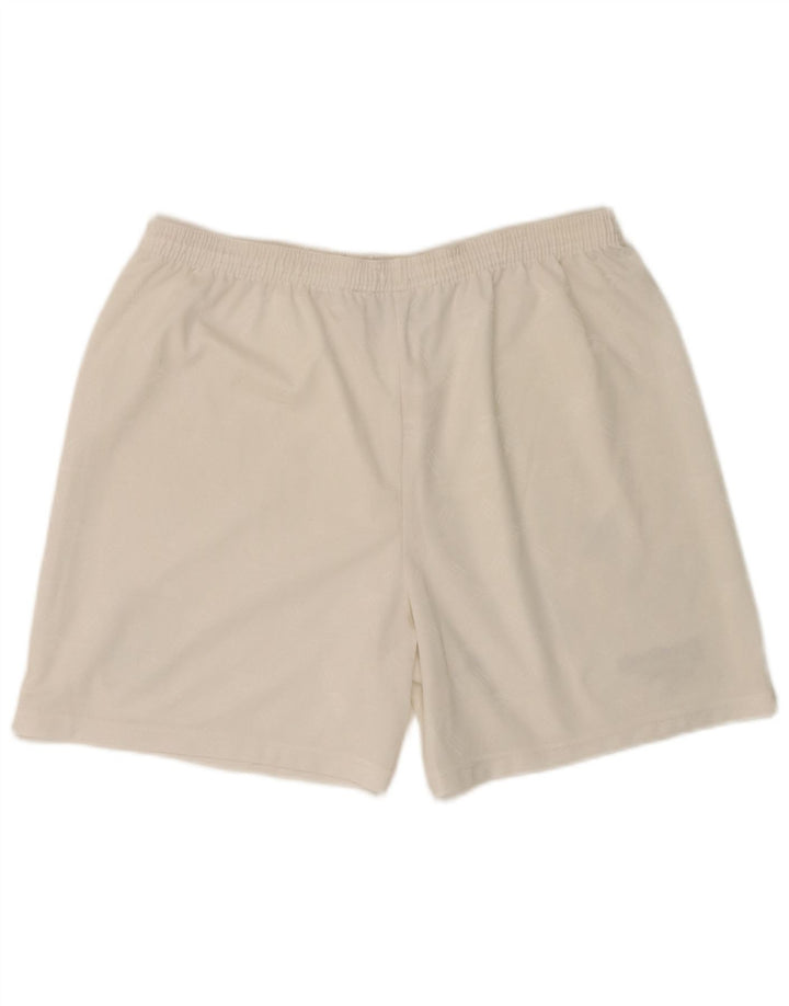 Pantaloni scurți sport Reebok pentru bărbați, mari, alb, din poliester