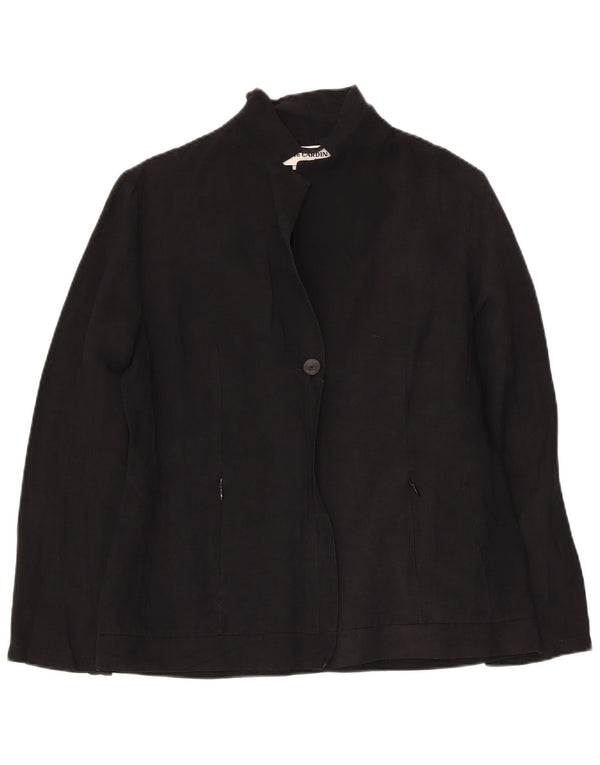 PIERRE CARDIN Sacou blazer pentru femei cu 1 nasture UK 12, in negru mediu