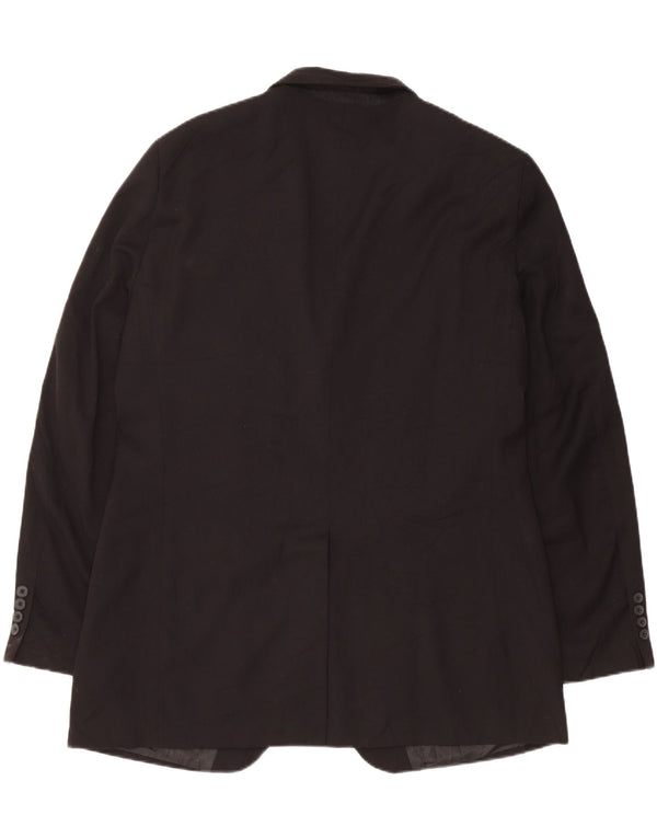 DOCKERS Jachetă pentru bărbați cu 2 nasturi, UK 42 XL, poliester negru