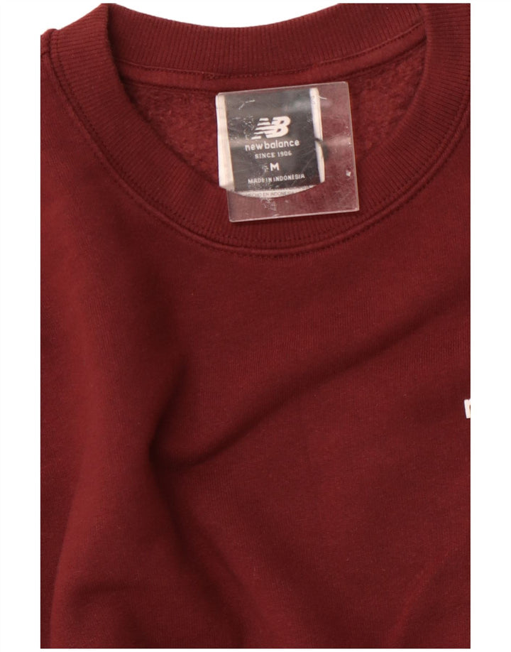 Pulover pentru bărbați NEW BALANCE Pulover Medium Burgundy Bumbac