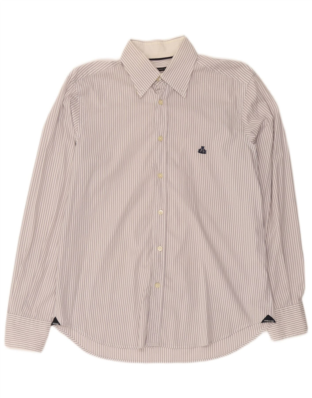 Cămașă pentru bărbați Armata Di Mare IT 48 Medium White Pinstripe