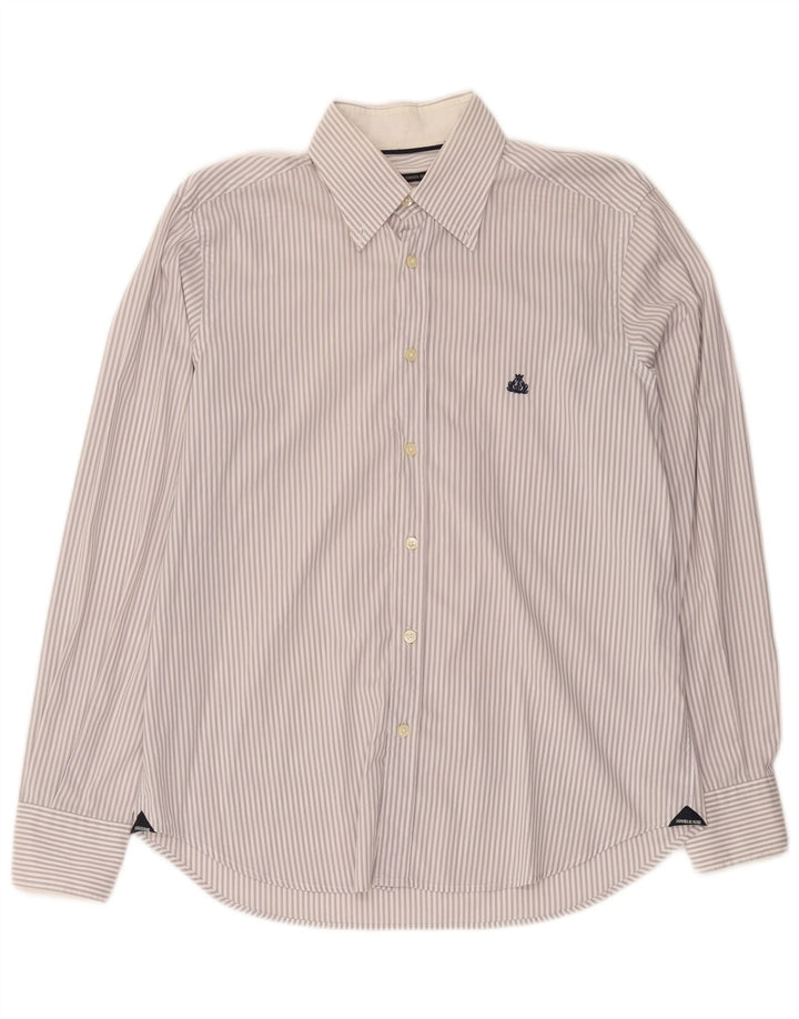 Cămașă pentru bărbați Armata Di Mare IT 48 Medium White Pinstripe