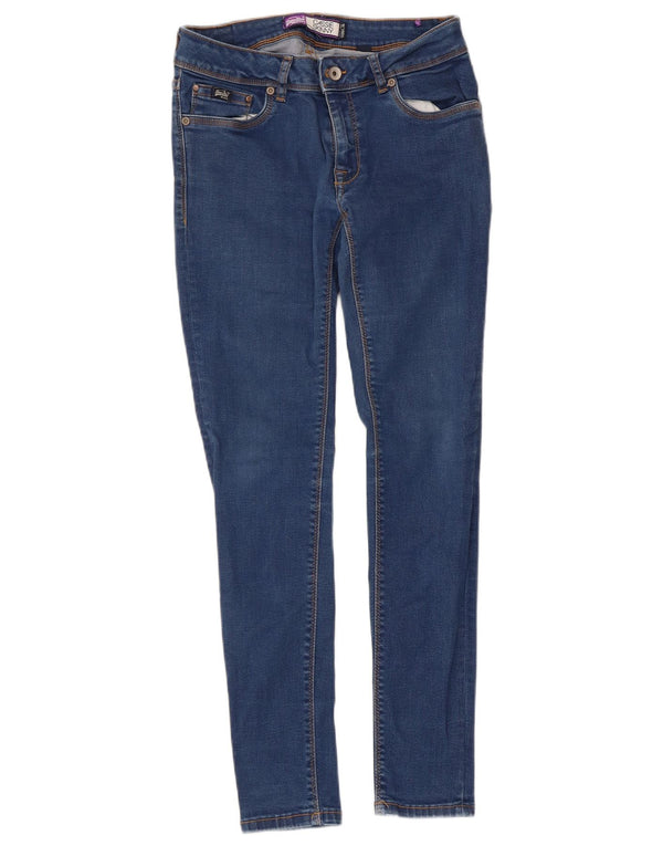 Blugi Superdry Cassie Skinny pentru femei W28 L30, bumbac albastru