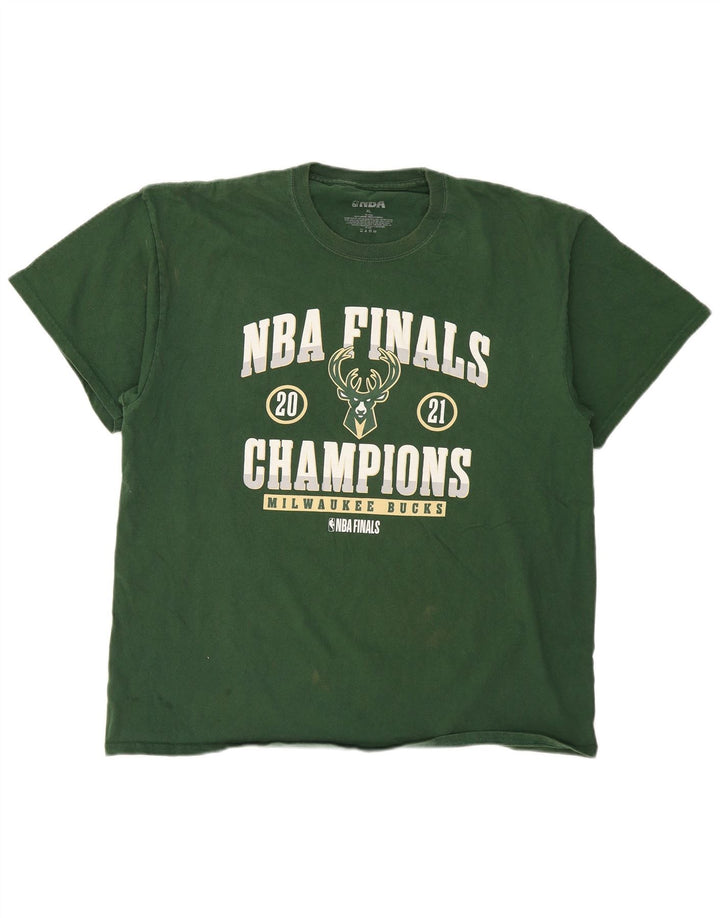 Tricou grafic NBA pentru bărbați Top XL bumbac verde