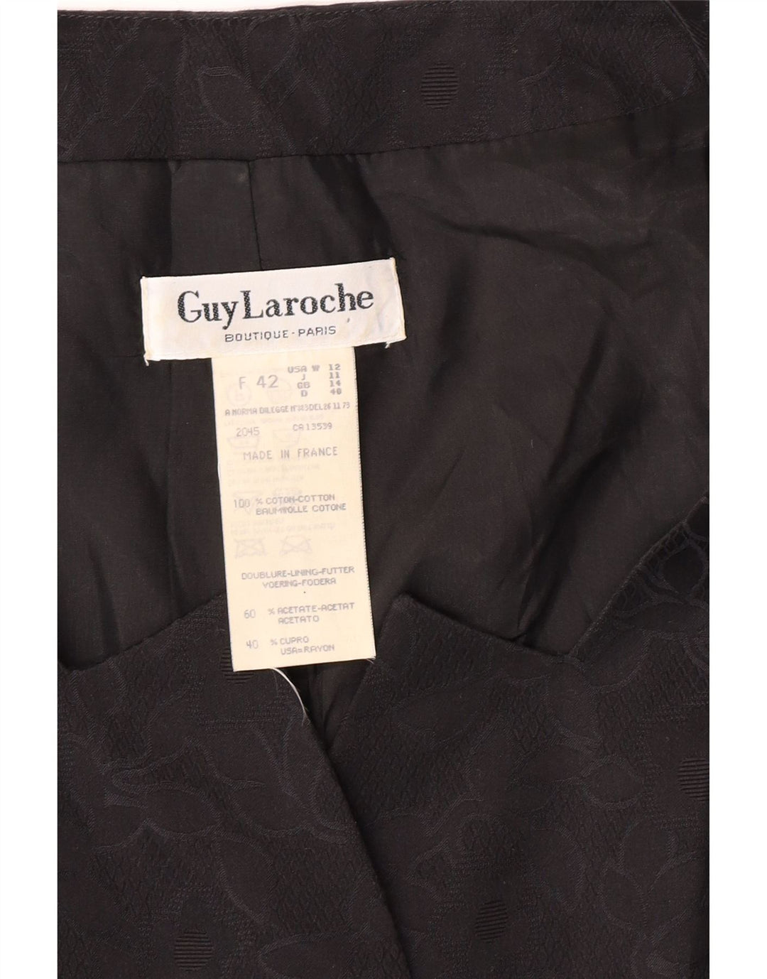 GUY LAROCHE Jachetă cu mânecă scurtă pentru femei EU 42 Large Black Classic