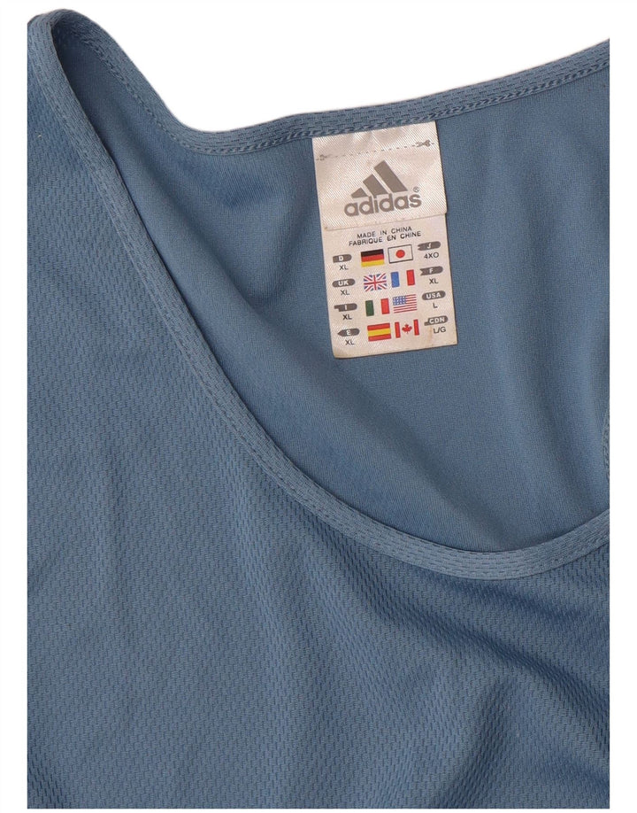 Vestă pentru bărbați Adidas XL, poliester albastru