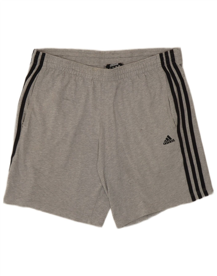 Pantaloni scurți adidas Climalite Sport pentru bărbați, bumbac, gri mic