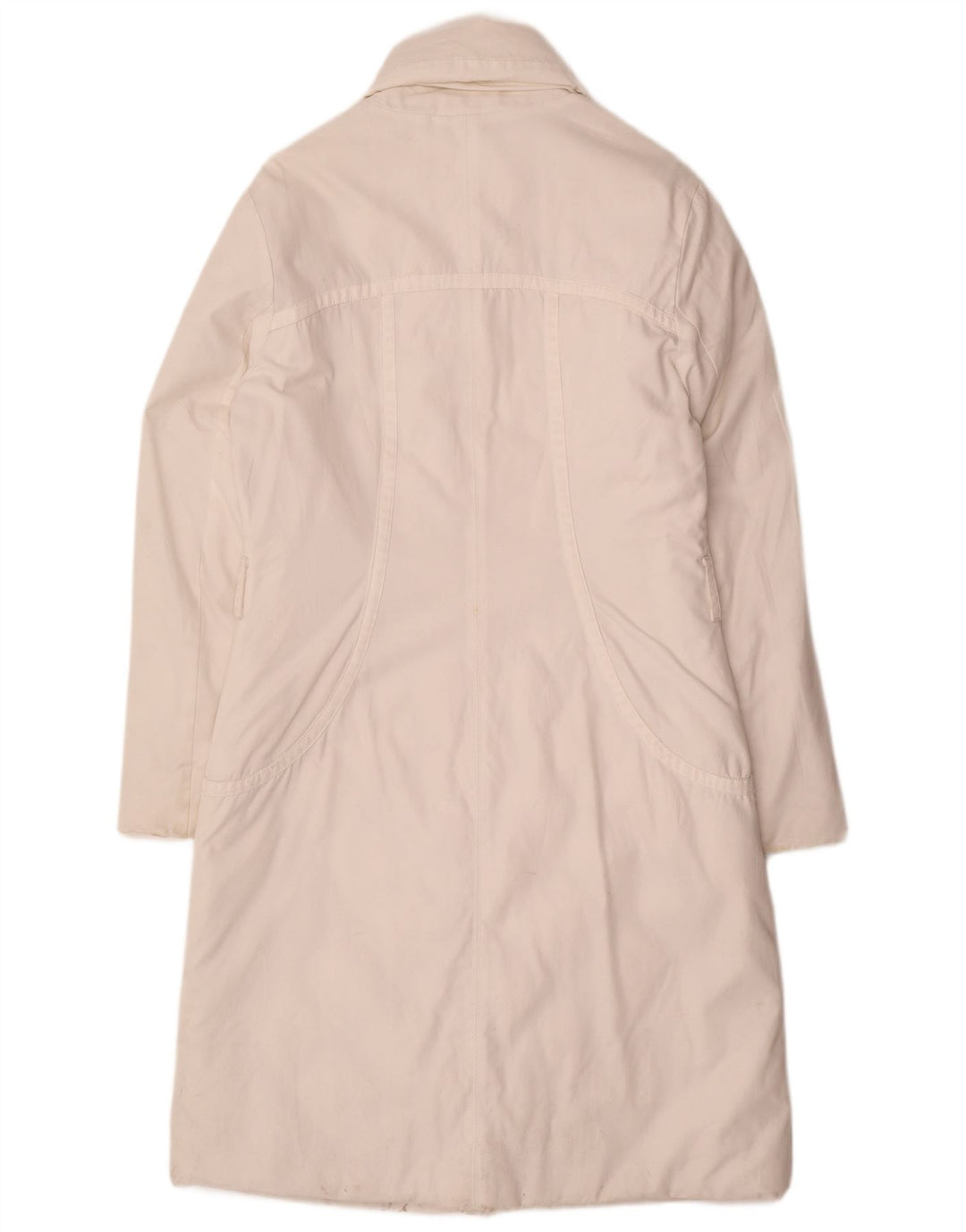 Palton căptușit pentru femei Trussardi Jeans IT 44 Bumbac alb mediu