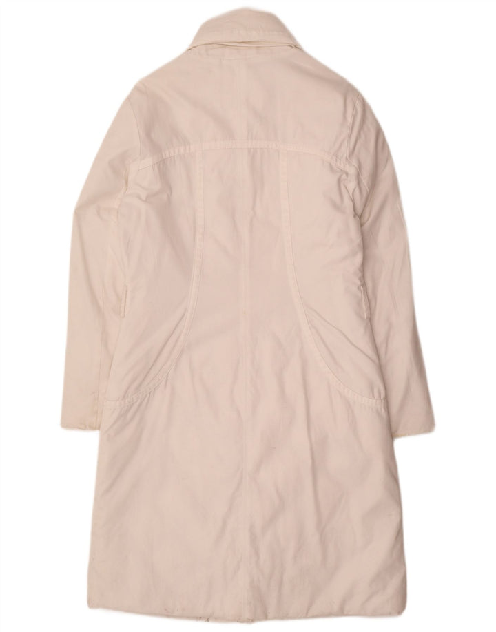 Palton căptușit pentru femei Trussardi Jeans IT 44 Bumbac alb mediu