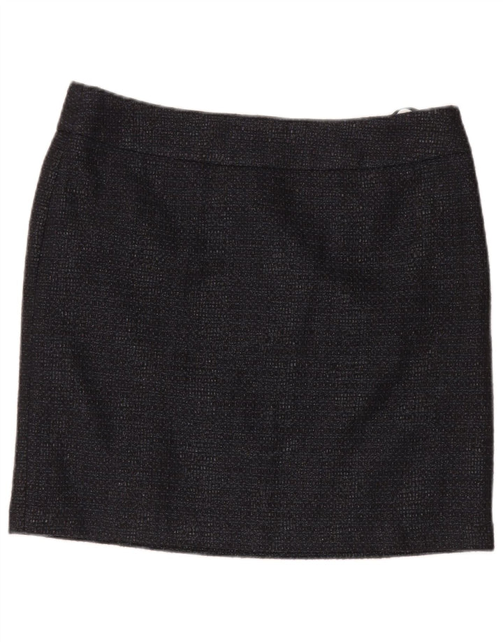 Fusta mini pentru femei Phase Eight UK 14 mare W34 bumbac negru