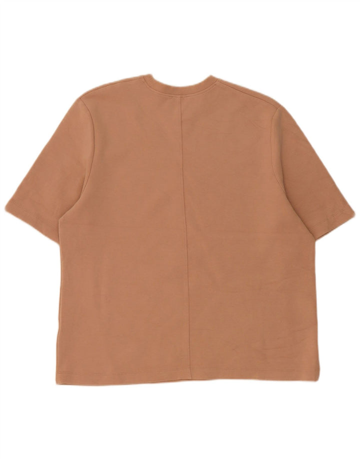 Tricou pentru bărbați Zara Top Mediu Bej Bumbac