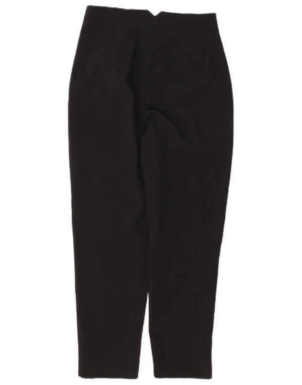 Pantaloni casual conici pentru femei cu talie înaltă Zara Mediu L28 L27 Negru