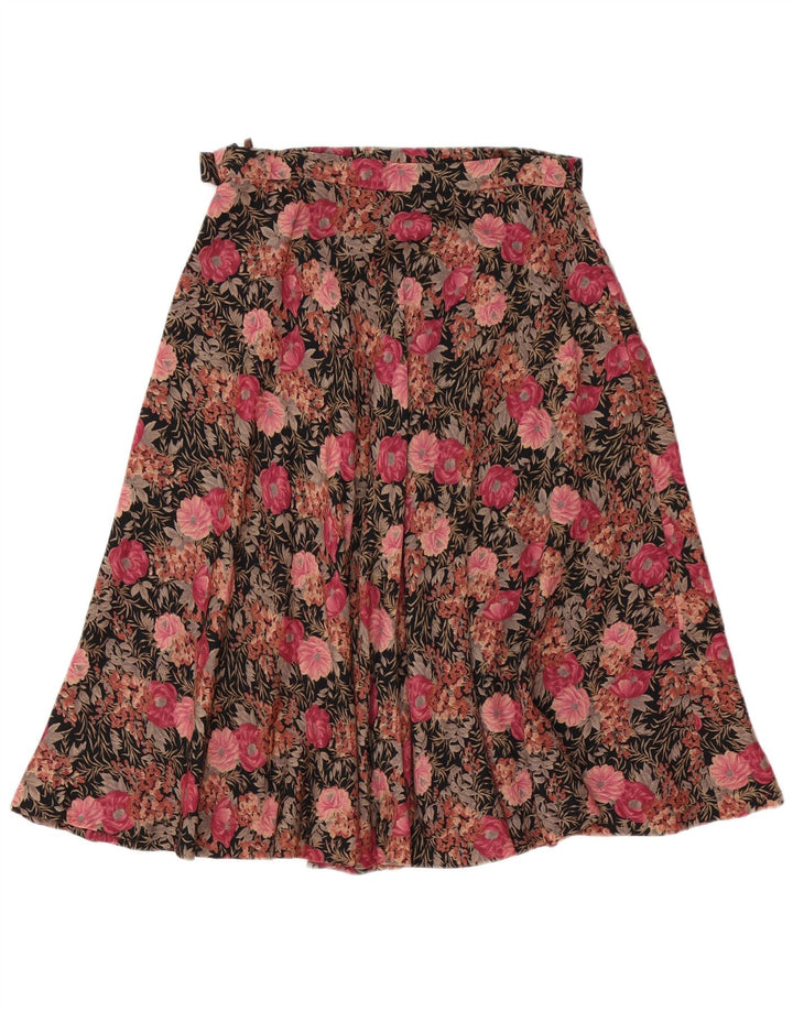 Fustă A-Line pentru Damă Vintage W30 Roz Mediu Floral