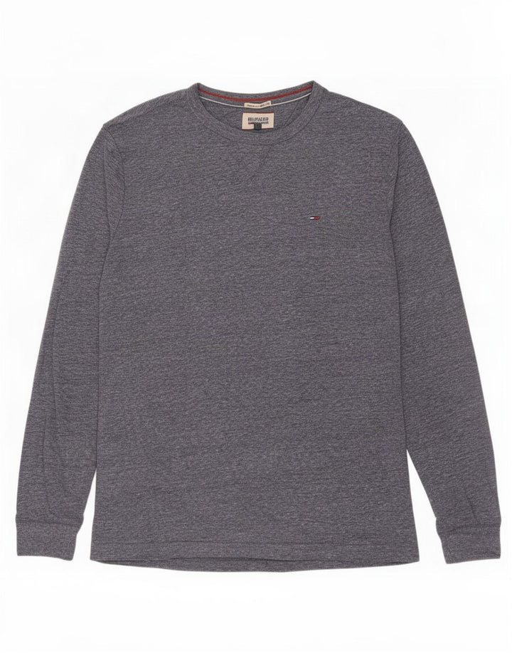 Top pentru bărbați Tommy Hilfiger cu mânecă lungă, mare, albastru marin, poliester cu pături