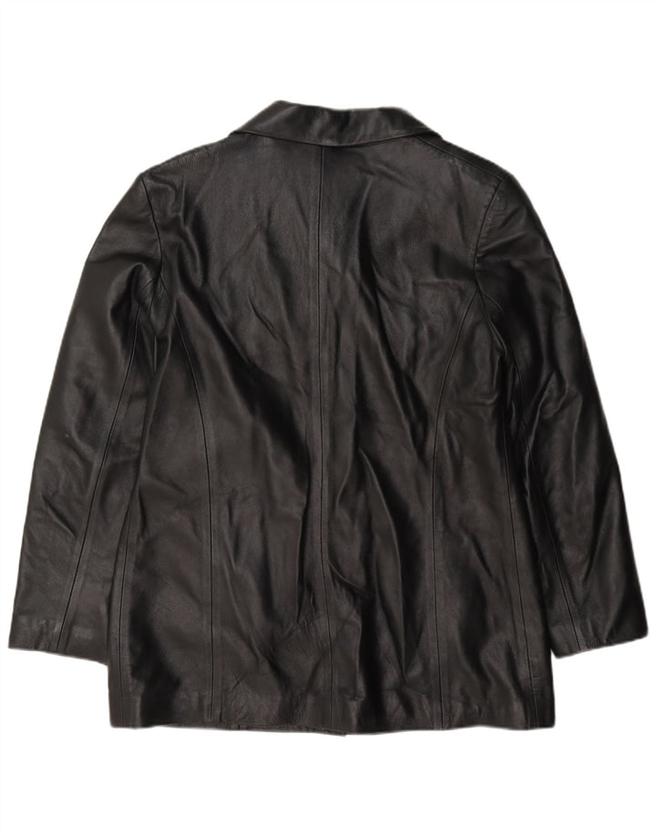 Jachetă Sardar Woodlands din piele pentru femei UK 16 Large Black