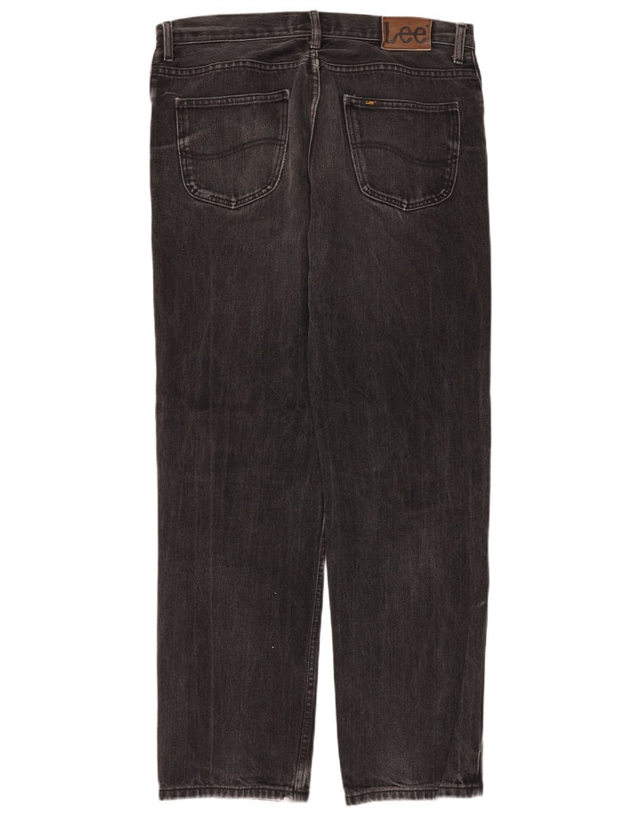 Blugi Lee Brooklyn Straight pentru bărbați W36 L34, bumbac negru