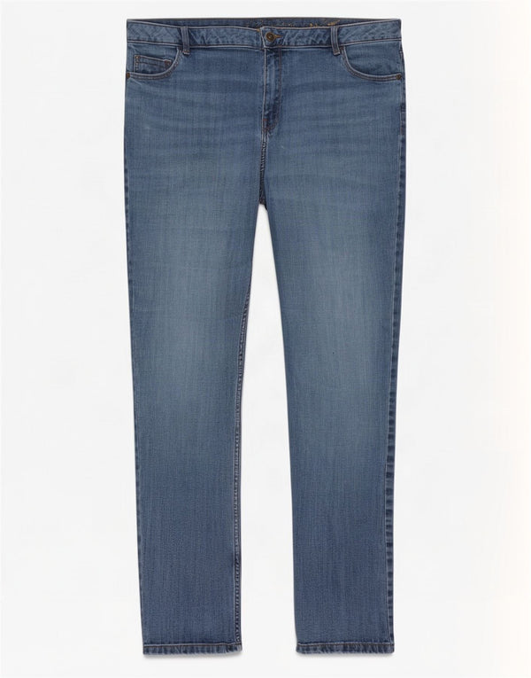 Blugi subțiri pentru femei Marks & Spencer UK 22 3XL W42 L30 albastru bumbac