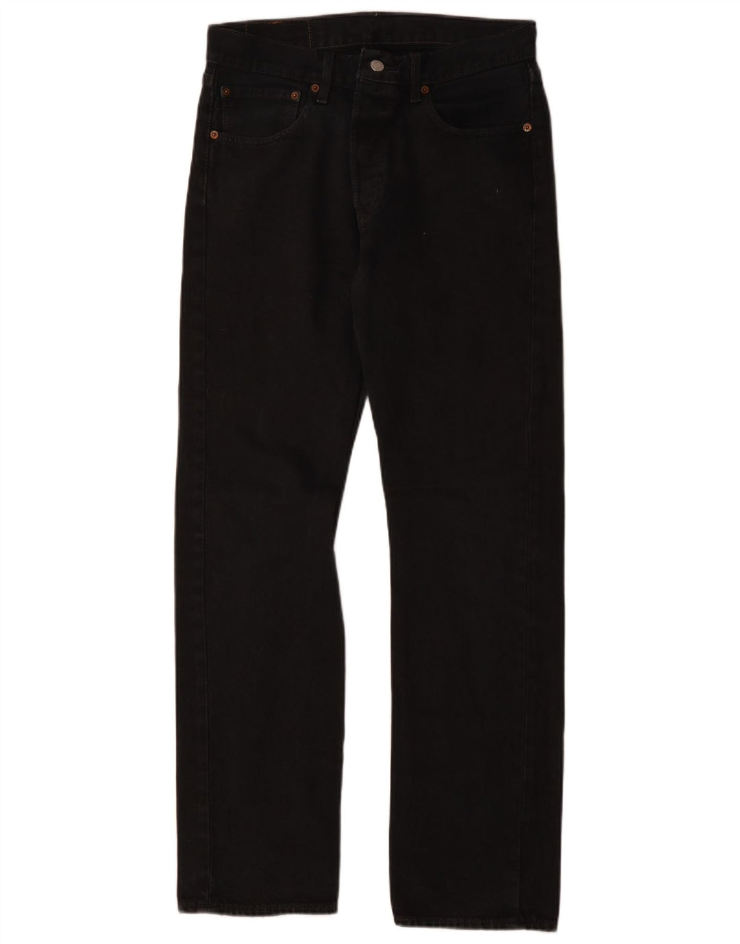 Blugi drepti pentru bărbați LEVI'S 501 W31 L32 bumbac negru