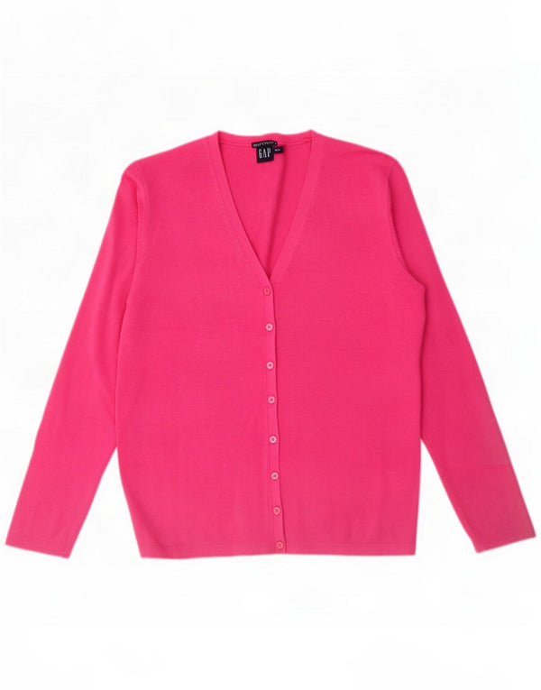 Gap Womens Cardigan Pulover UK 18 XL Pink Bumbac