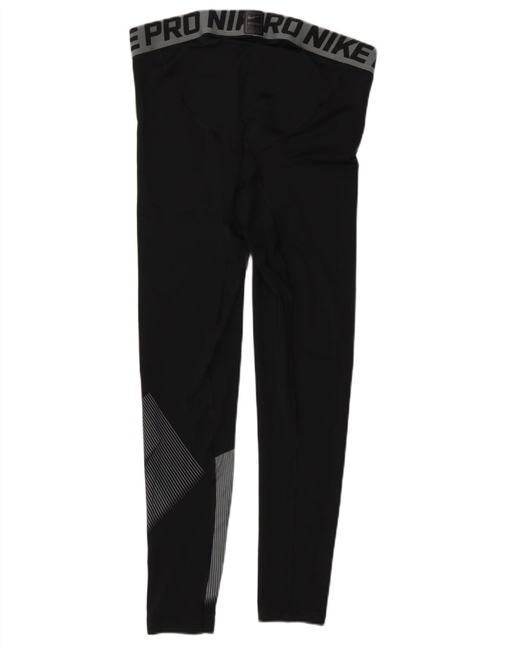 Leggings grafici Nike Dri Fit pentru bărbați, negru mediu, color block
