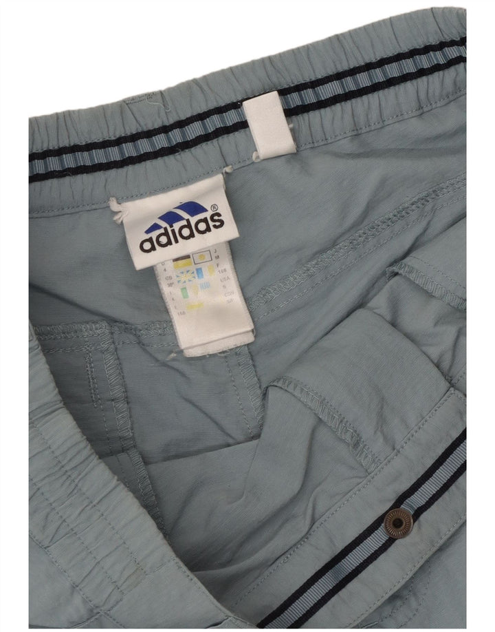 Pantaloni de trening capri Adidas pentru bărbați, poliamidă albastră medie