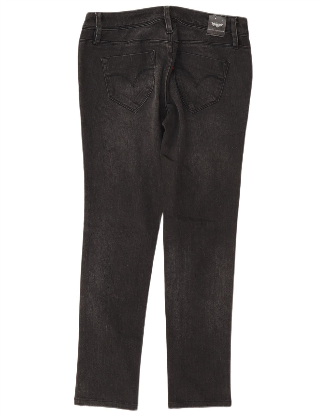 Blugi slim pentru femei Levi's cu talie joasă W27 L27 bumbac gri