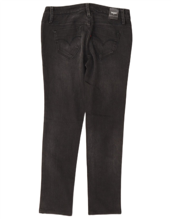 Blugi slim pentru femei Levi's cu talie joasă W27 L27 bumbac gri