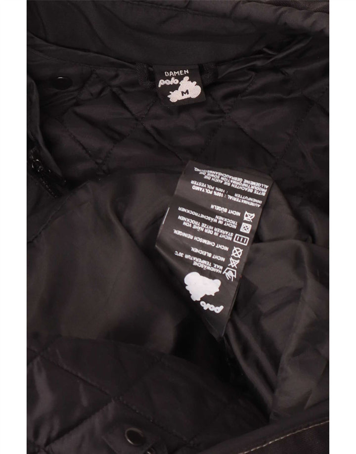 Geacă de motociclist pentru femei POLO, mărimea UK 14 Medium, culoare negru cu blocuri de culoare