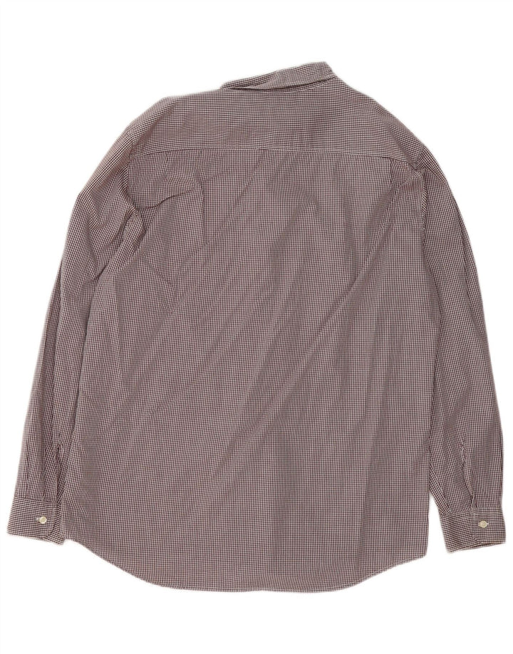 Cămașă Benetton pentru femei UK 16 Large Brown Gingham