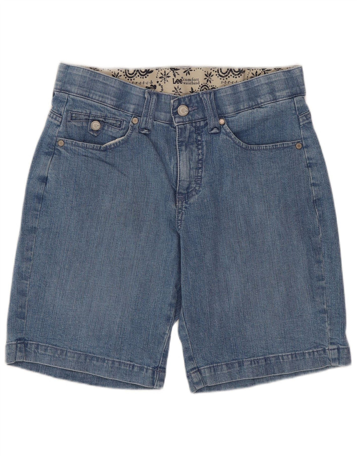 Pantaloni scurți din denim LEE pentru femei US 6 Medium W29 Blue Paisley Bumbac
