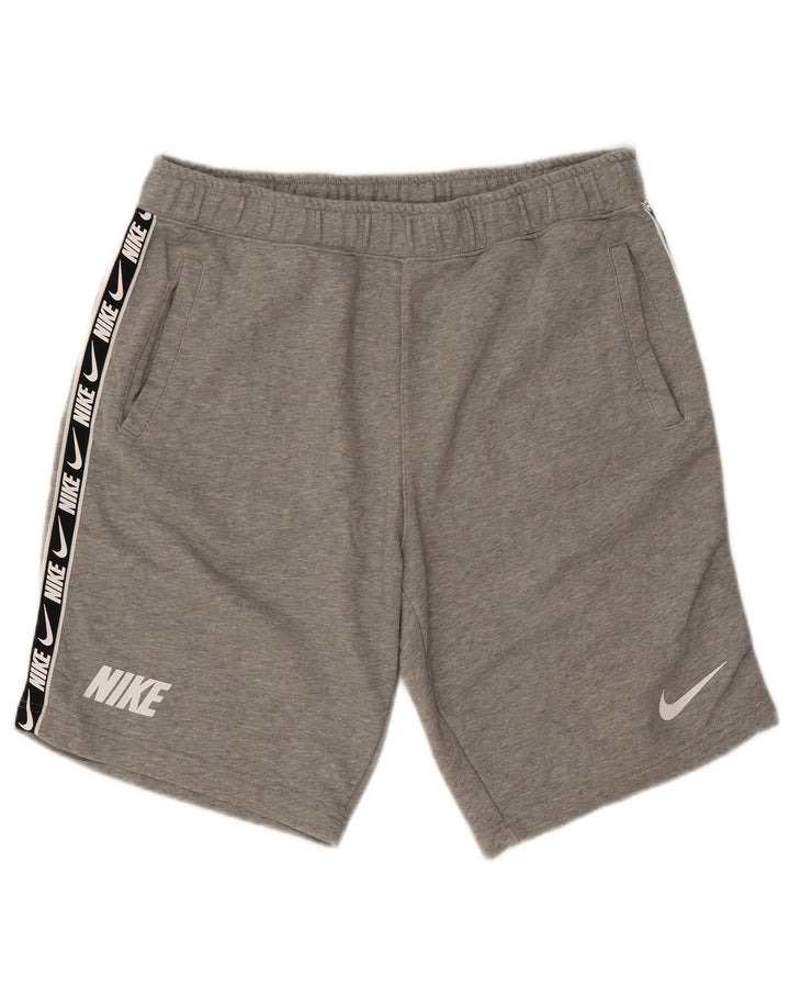 Pantaloni scurți sport grafic Nike pentru bărbați, mari, gri, blocuri de culoare