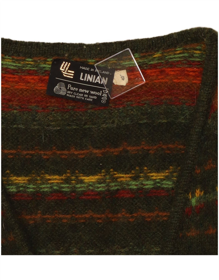 Pulover cardigan pentru femei VINTAGE EU 40 Mediu, multicolor, cu dungi