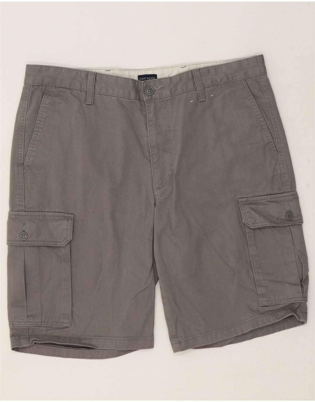 DOCKERS Mens Cargo Shorts W34 Large Grey Cotton Vintage Dockers and Second-Hand Dockers from Messina Hembry 