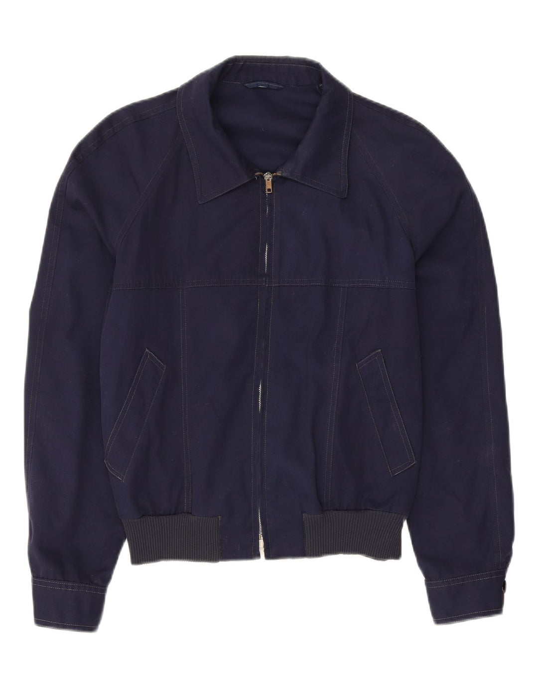 SPORTMAN Womens Bomber Jacket IT 48 XL Navy Blue Vintage Sportman and Second-Hand Sportman from Messina Hembry 