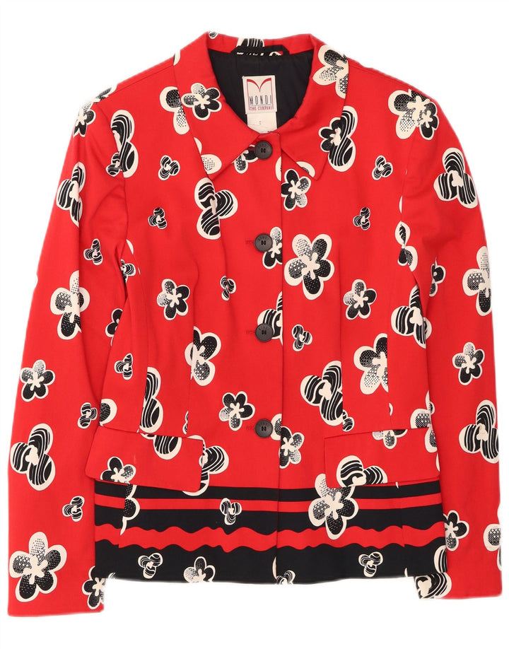 Blazer pentru bărbați Mondi cu 4 nasturi EU 38 Medium Roșu Floral