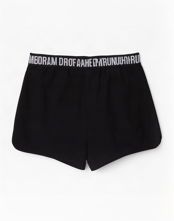 Pantaloni scurți sport Under Armour pentru femei Heat Gear, cu ajustare lejeră, UK 12 Medium Black