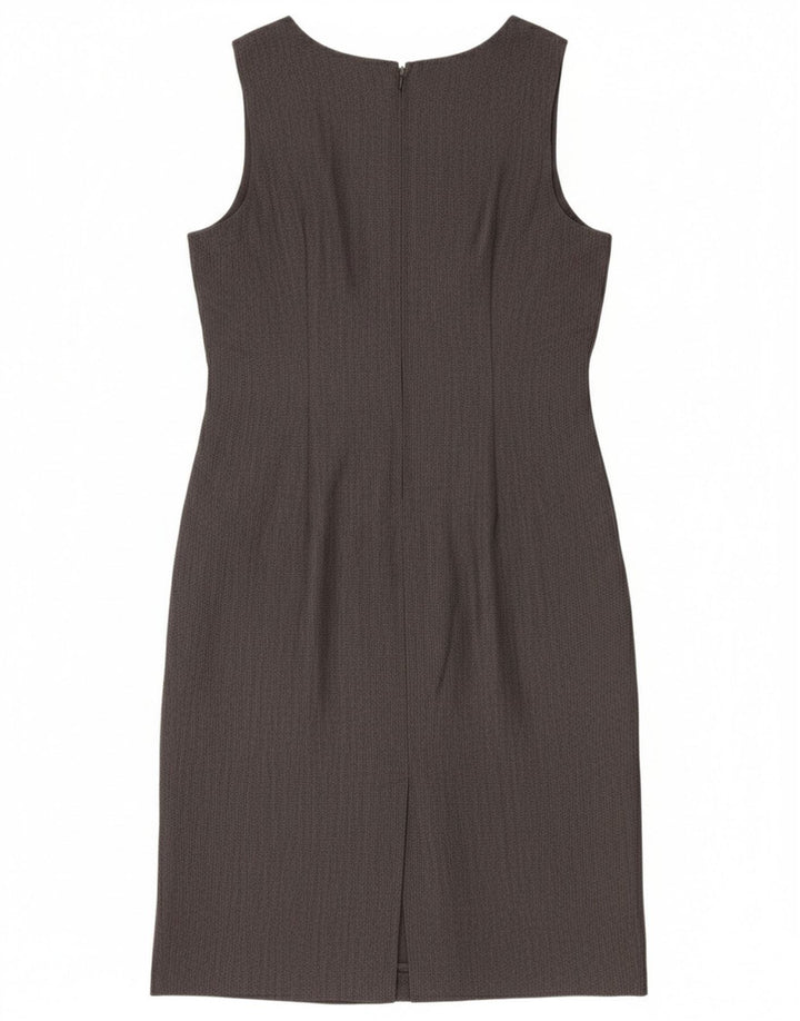 Rochie vintage pentru femei fără mâneci, UK 12, gri mediu