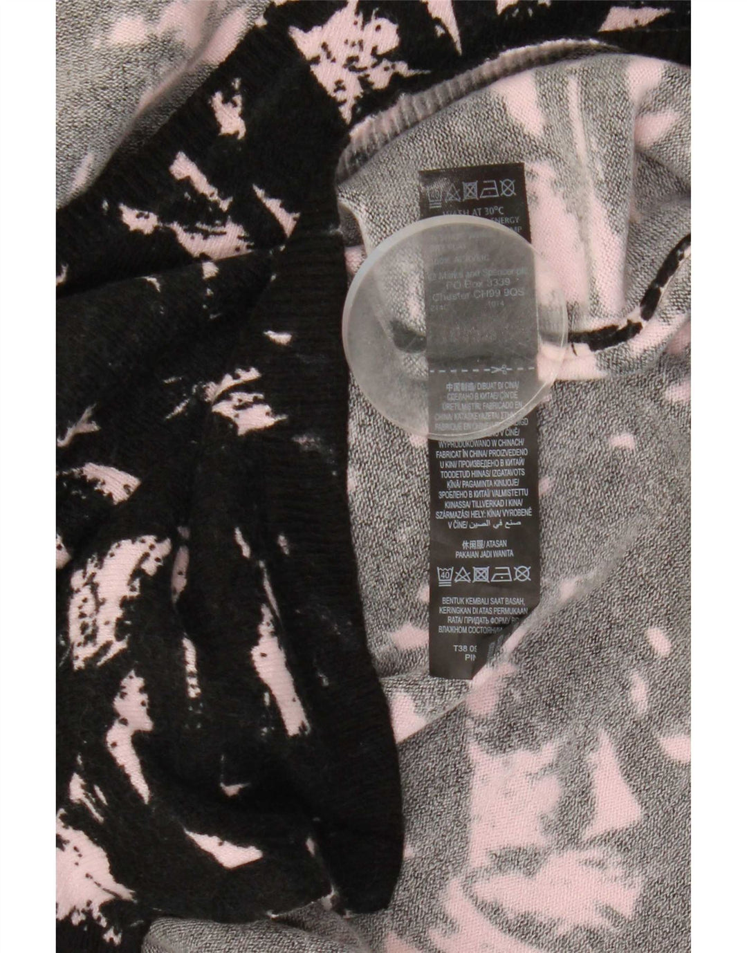 Marks & Spencer Pulover cu decolteu în V pentru femei UK 8 Small Black
