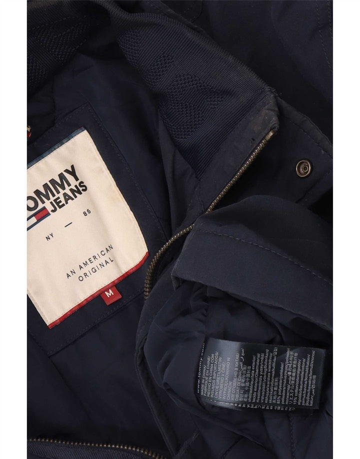Jachetă de vânt cu glugă pentru bărbați Tommy Hilfiger UK 38 Medium Bleumarin