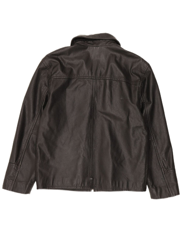 4 You Jachetă de piele pentru bărbați UK 38 Medium Black Leather