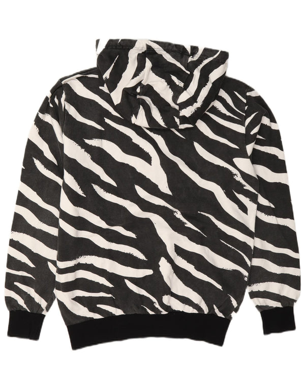 Pulover cu glugă cu grafic pentru femei Ellesse UK 10 mic negru cu imprimeu animal